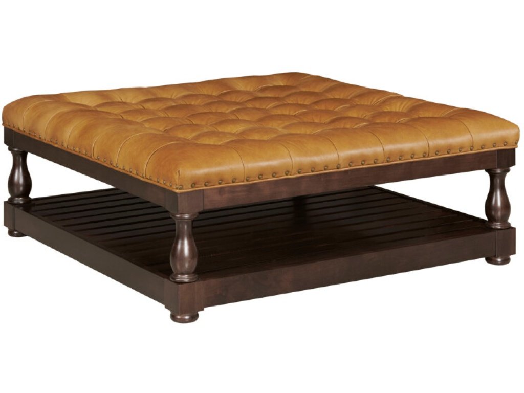 Copeland Cocktail Ottoman - Leather