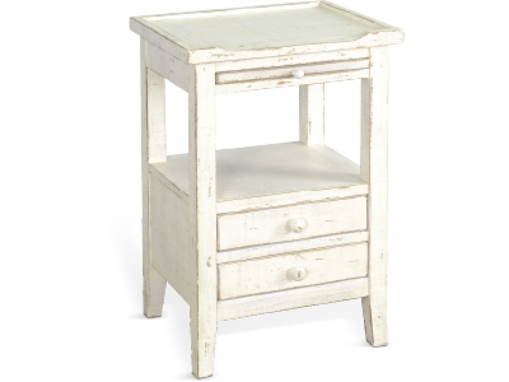 White Sand Side Table