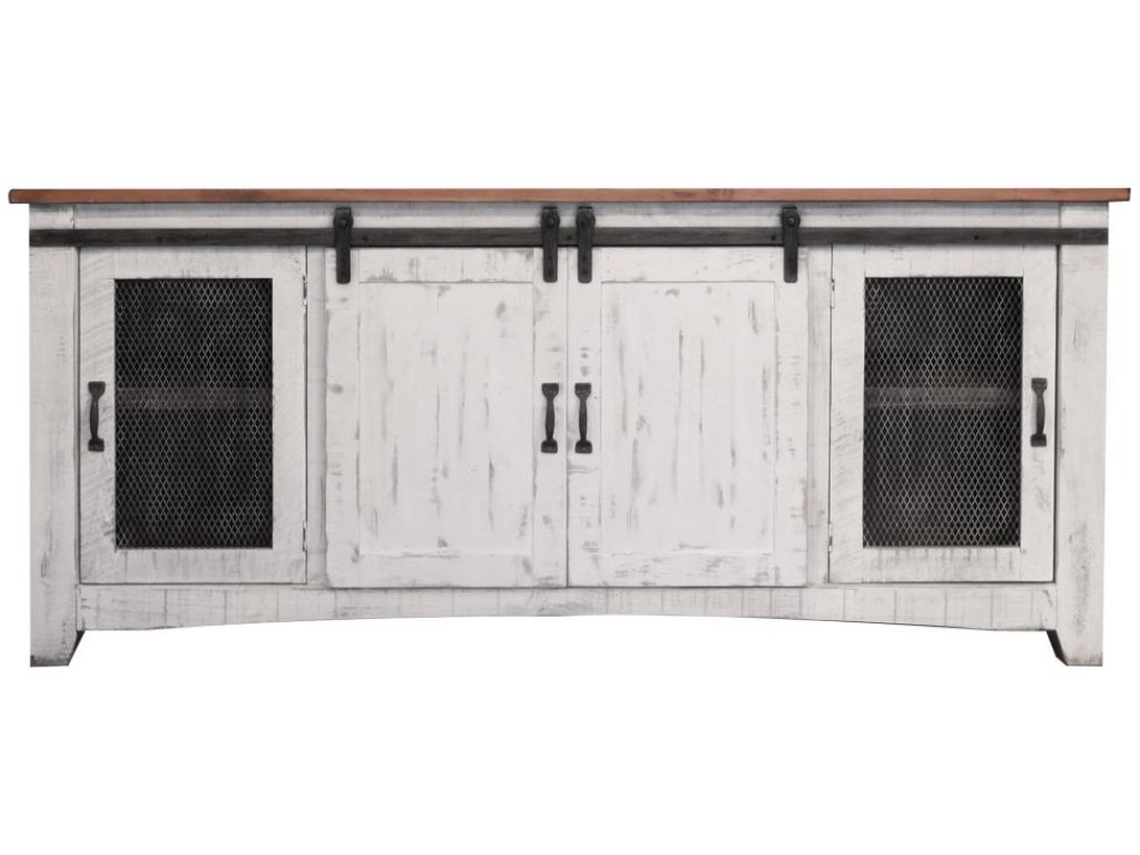 4 Door 80" TV Stand