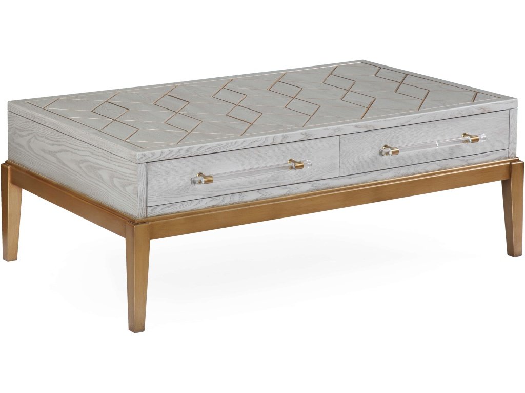 Perrine Wood Rectangular Cocktail Table