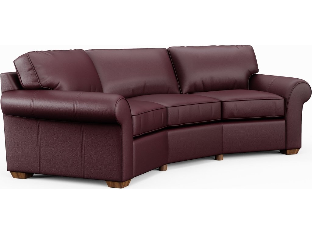 Vail Leather Conversation Sofa