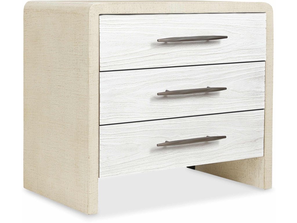 Cascade Three-Drawer Nightstand