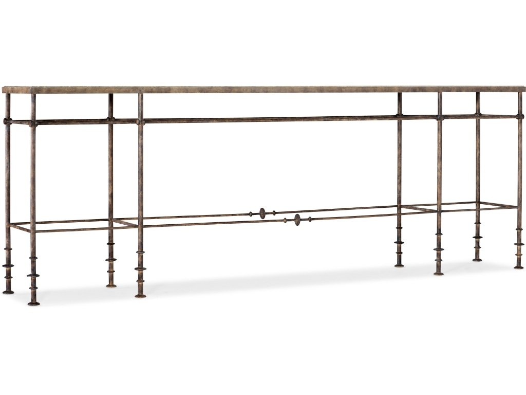La Grange St James Metal and Stone Console