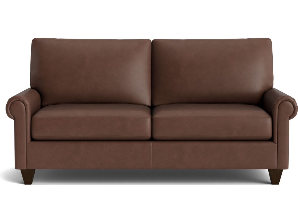 True Custom™ Leather Panel Arm Studio Sofa