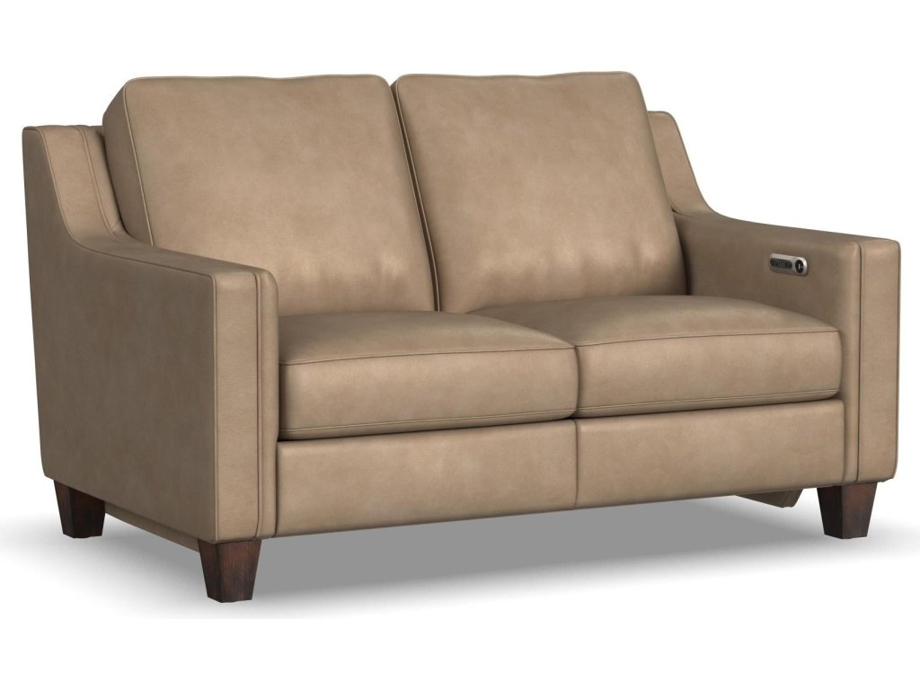 Finley Leather Power Inclining Loveseat
