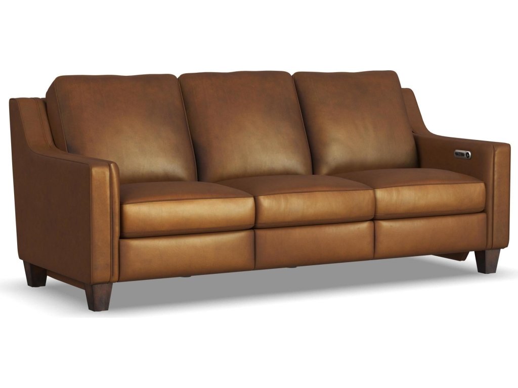Finley Leather Power Inclining Sofa