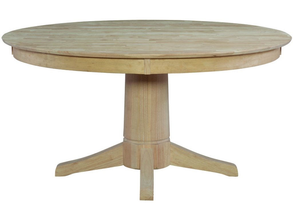 60''Round Table Top w/30"H Transitional Pedestal