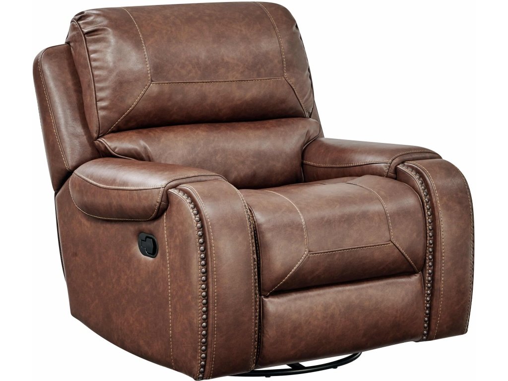 PRI Swivel Glider Recliner in Mesquite Brown