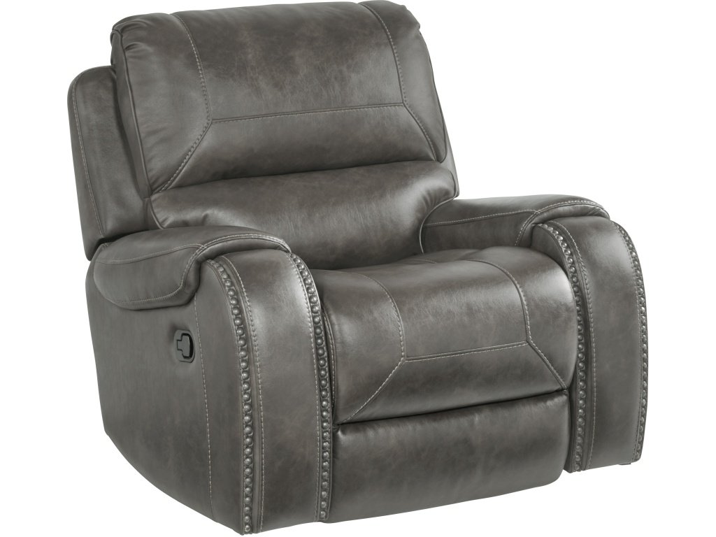 PRI Traditional Swivel Glider Recliner in Oxford Steel