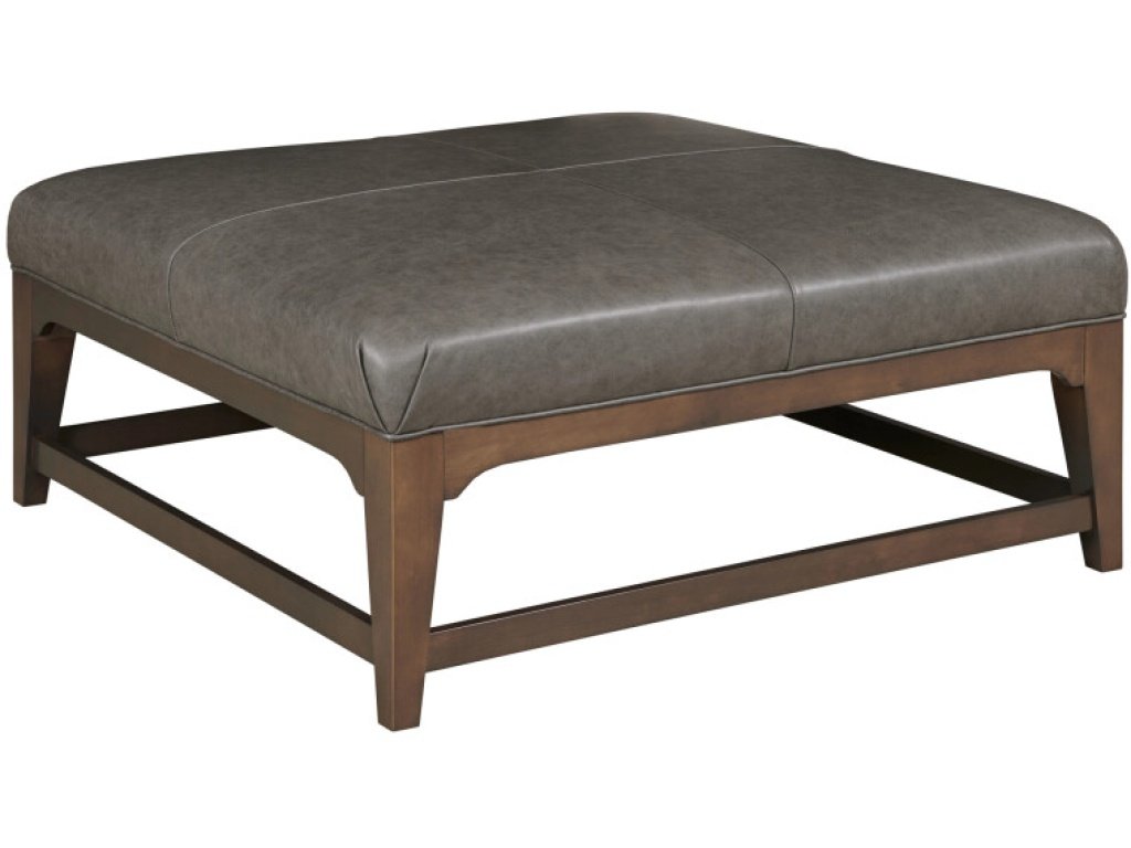 Jamison Square Cocktail Ottoman - Leather