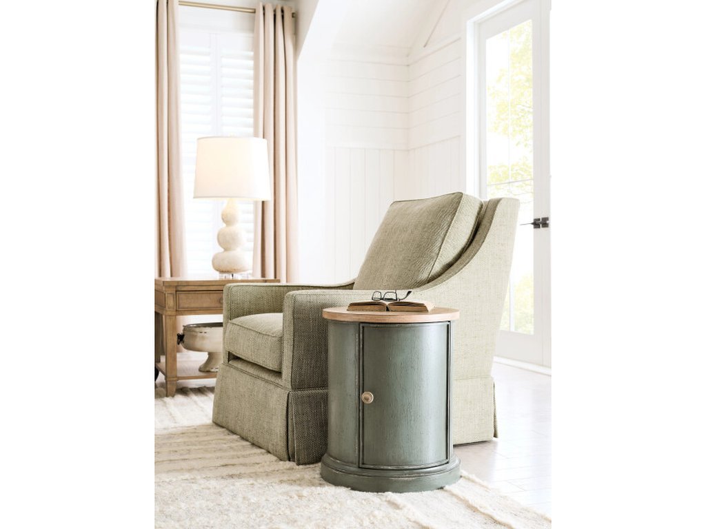 Woodfield Round Accent Table - Green