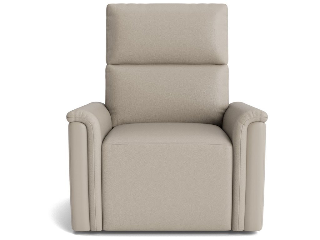 Harris Leather Pad Arm Swivel Glider Power Recliner
