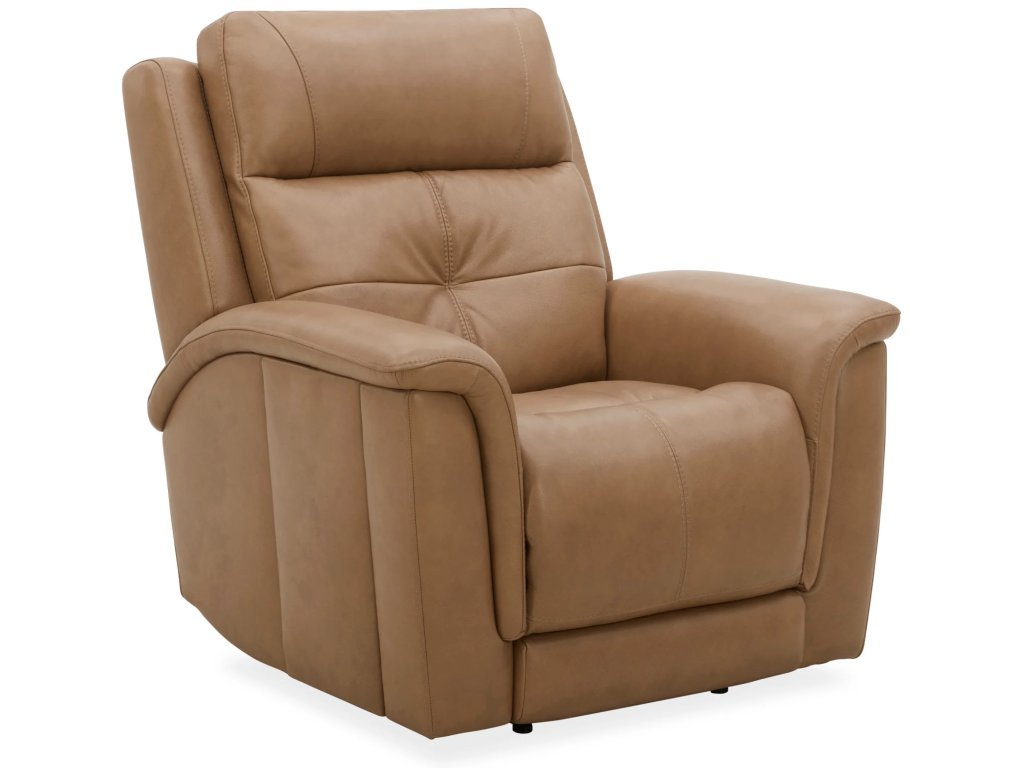 Ranger Brown Leather Power Recliner with Power Headrest, Lumbar, Heat & Massage