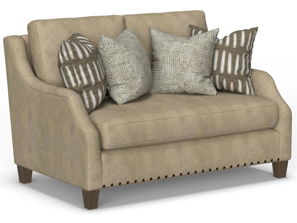 Gianna Fabric Bench Loveseat