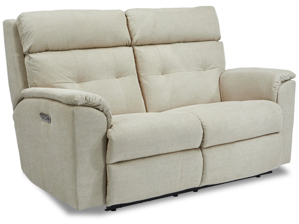 Mason Fabric Power Reclining Loveseat with Power Headrests