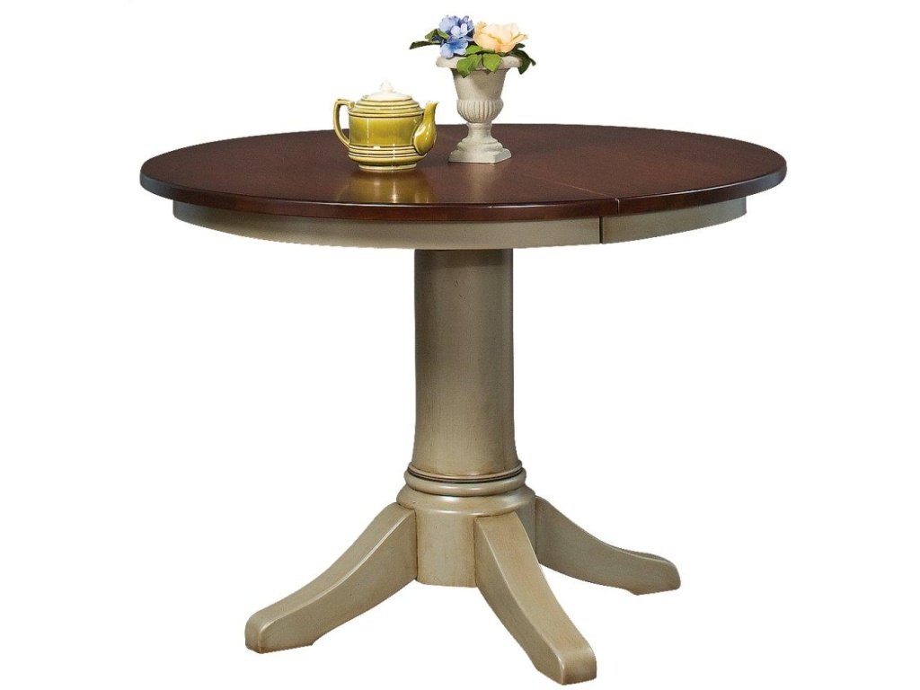 42" Hawthorne Single Pedestal Extension Table