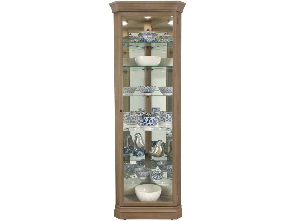 Delia Iii Corner Curio Cabinet