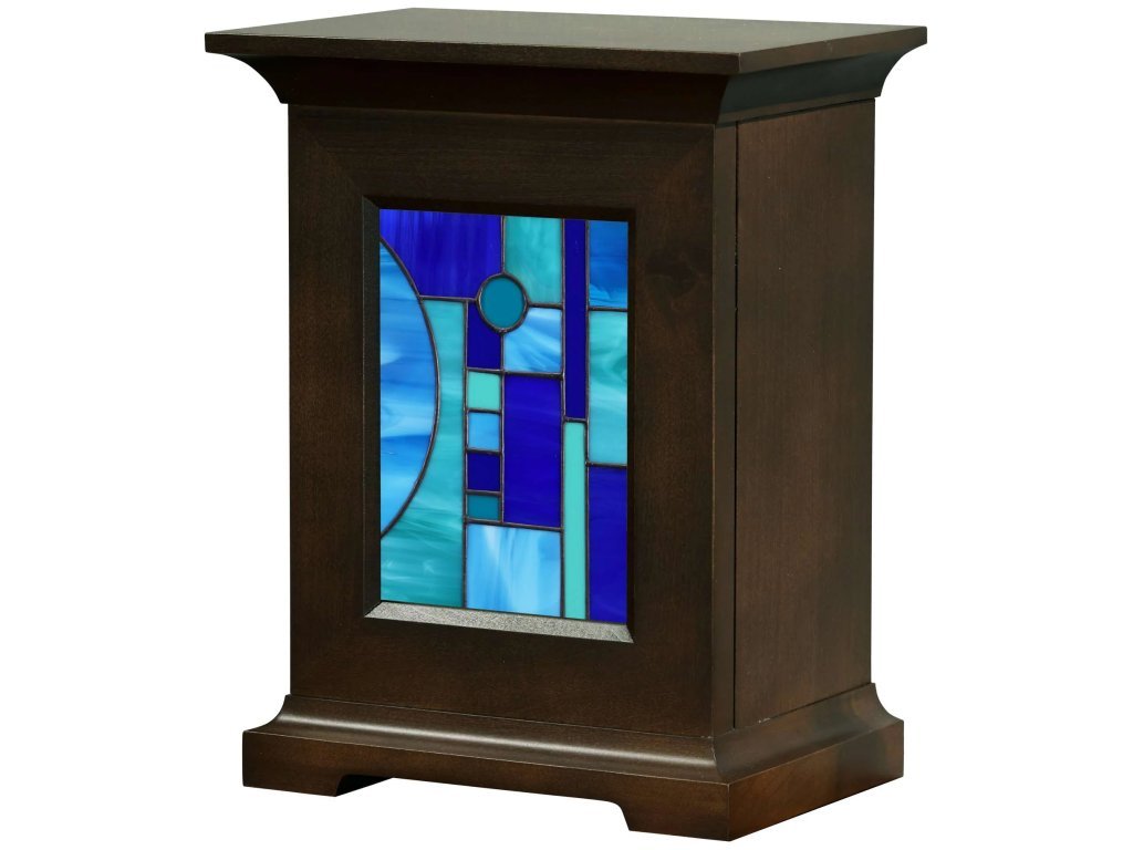 Transitions Urn With Contemporary Stained Glass Insert