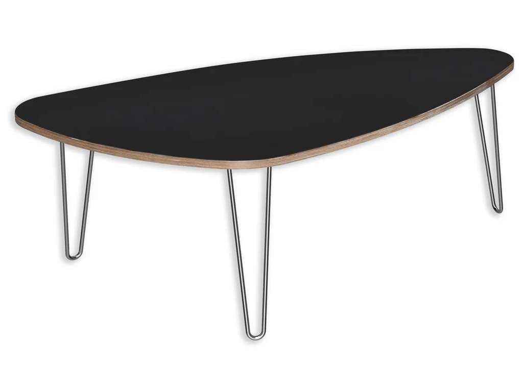 Designerply Triangle Coffee Table: Matte Black