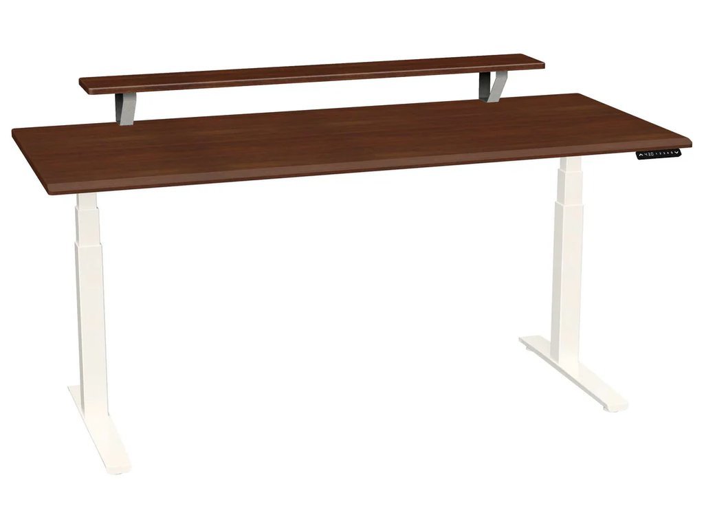 Smartmoves 72 In. Premium Desk W/ Elevated Shelf And Adjustable Height Base