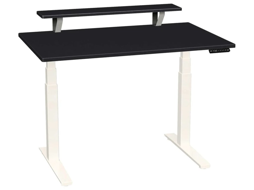 Smartmoves 48 In. Desk W/ Elevated Shelf And Adjustable Height Base