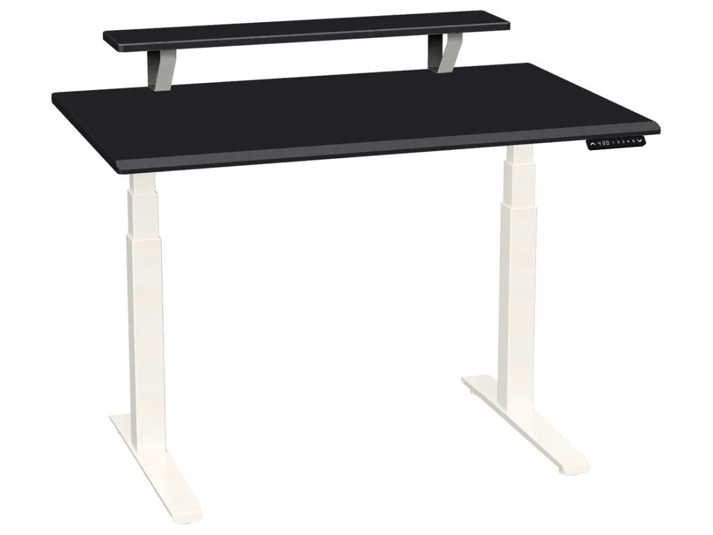 Smartmoves 48 In. Desk W/ Elevated Shelf And Adjustable Height Base