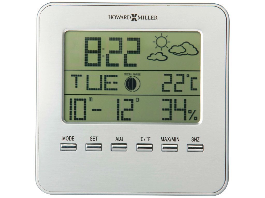 Weather View Tabletop Clock