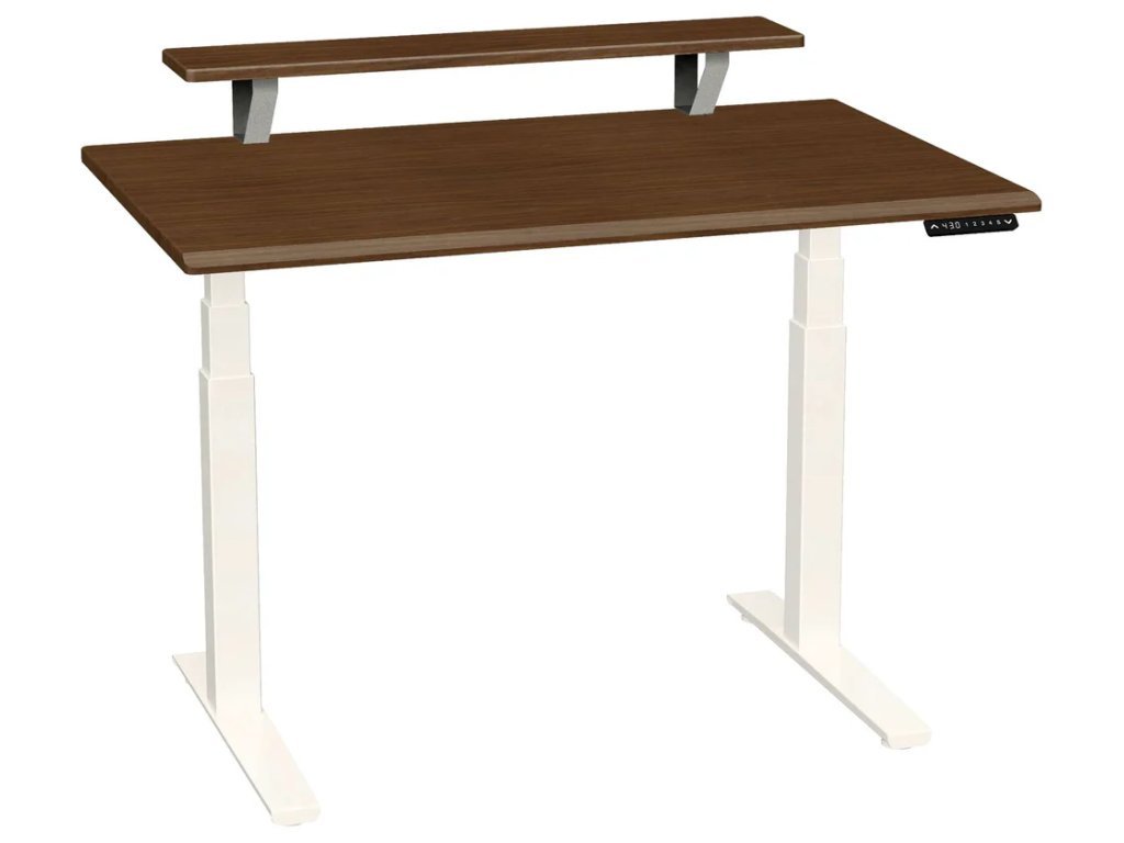 Smartmoves 48 In. Premium Desk W/ Elevated Shelf And Adjustable Height Base