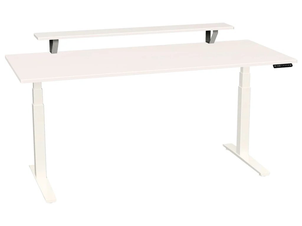 Smartmoves 72 In. Desk W/ Elevated Shelf And Adjustable Height Base