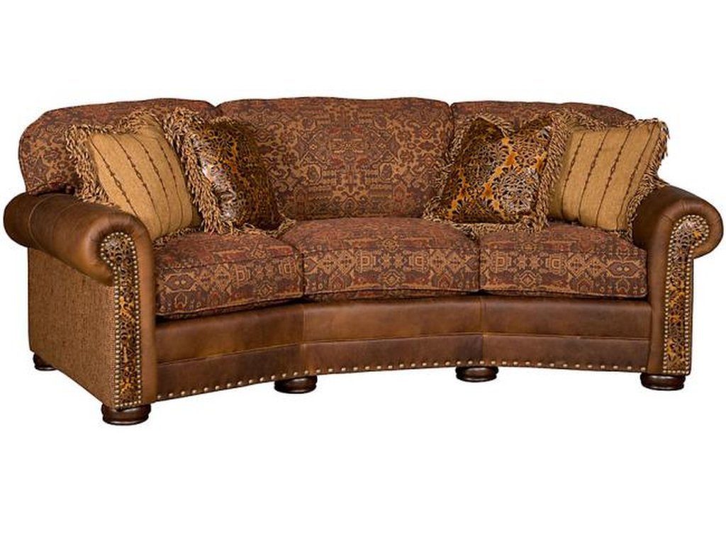 Ricardo Leather/Fabric Conversation Sofa
