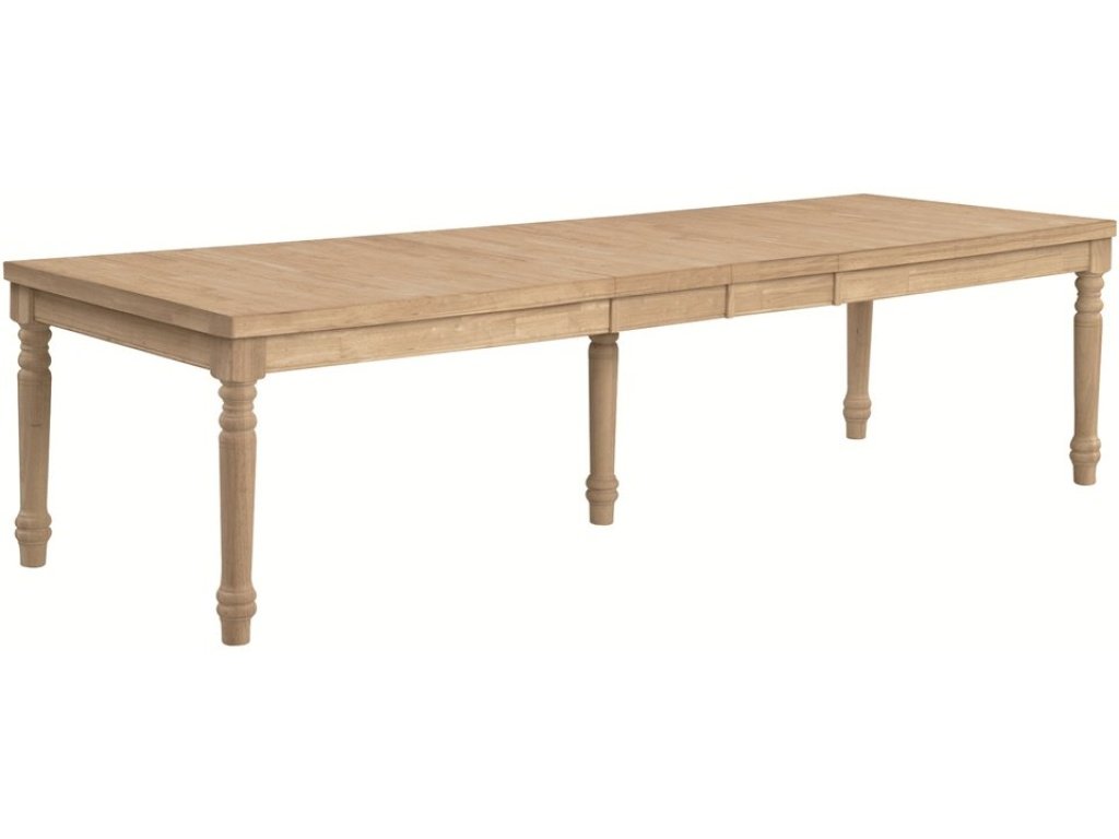 Farmhouse Large Extension Table Top w/ Turned Legs (Set of 5)