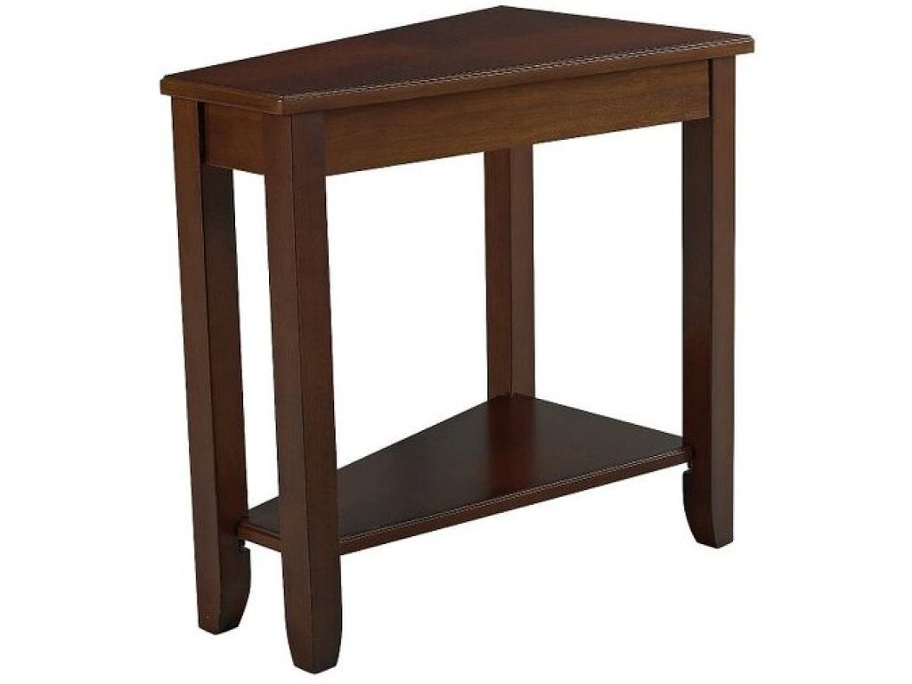Wedge Chairside Table-Cherry