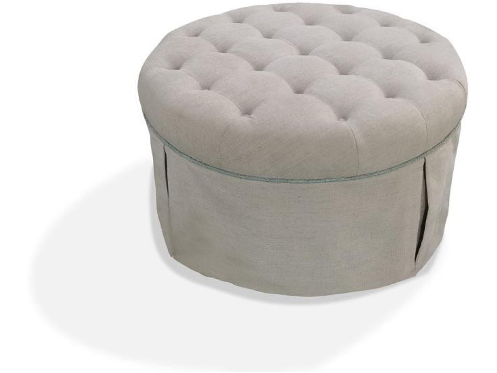 Beige Cocktail Ottoman