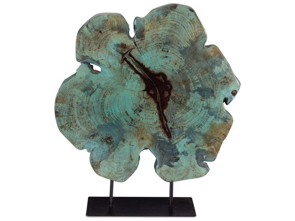 Bahati Wood Sculpture, Blue