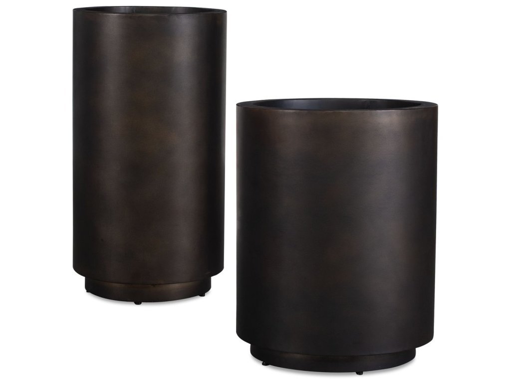 Volcan Outdoor Planters, S/2