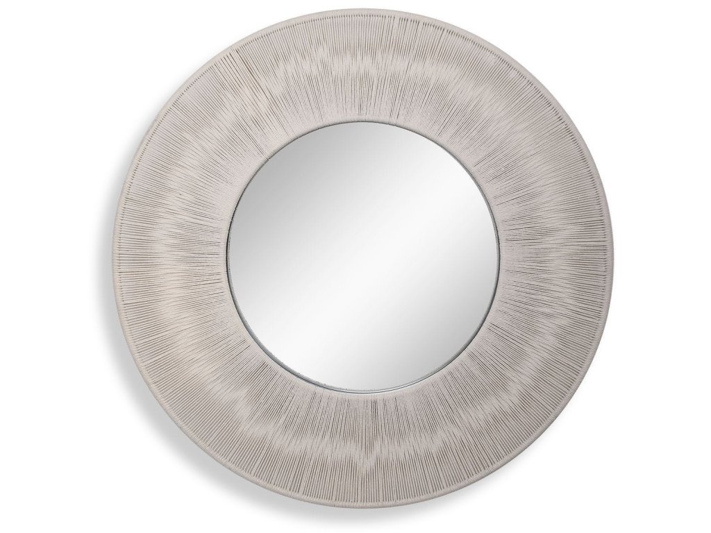 Sailor'S Knot Round Mirror, White