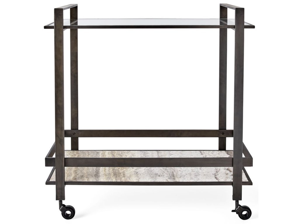 Roll Along Bar Cart - Bronze