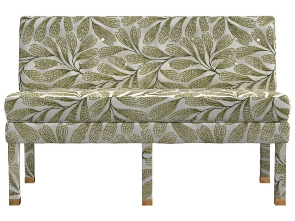 Approach The Bench Banquette, 52" - Hedge Green