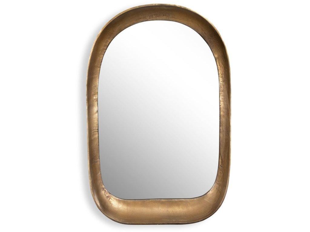 Bradano Arch Mirror, Brass