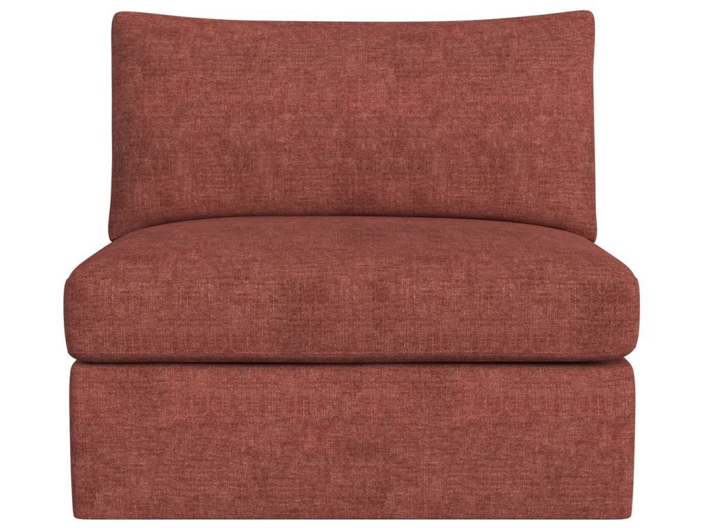 Great Plains Sofa, Armless - Vintage Tea Rose