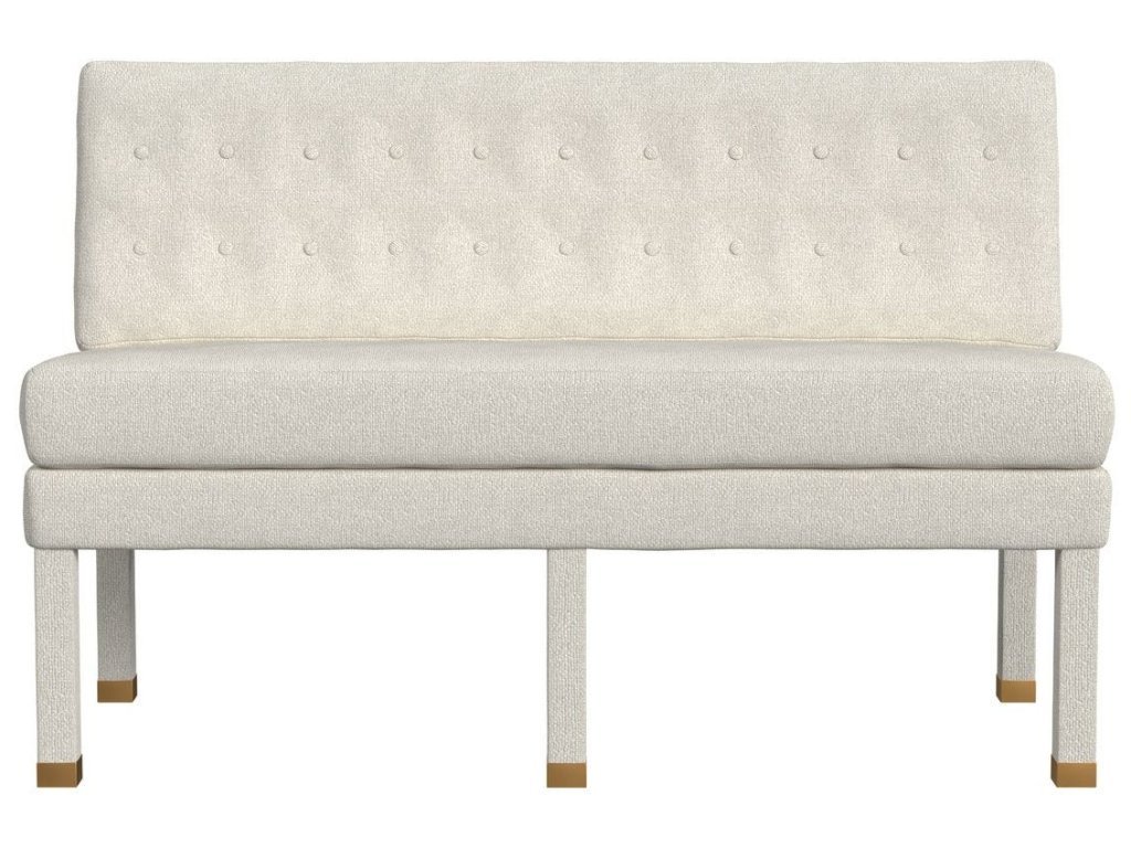 Approach The Bench Banquette, 52" - Field Snow