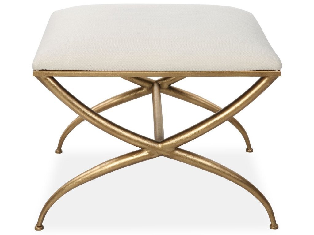 Crossing Small Bench, White