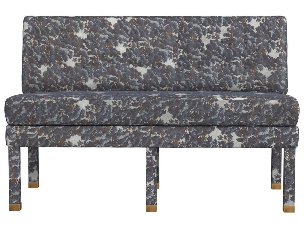 Approach The Bench Banquette, 52" - Baltic Forest Blue