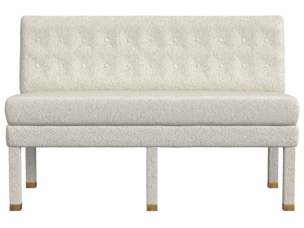 Approach The Bench Banquette, 52" - Cuddly Cream