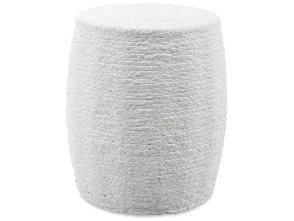 Resort Accent Stool, White