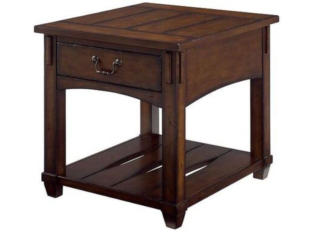Rectangular Drawer End Table