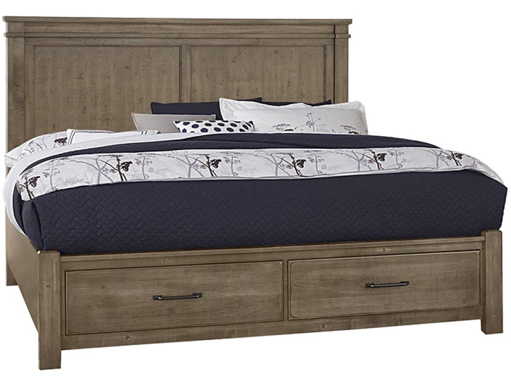 Mansion Bed With Footboard Storage