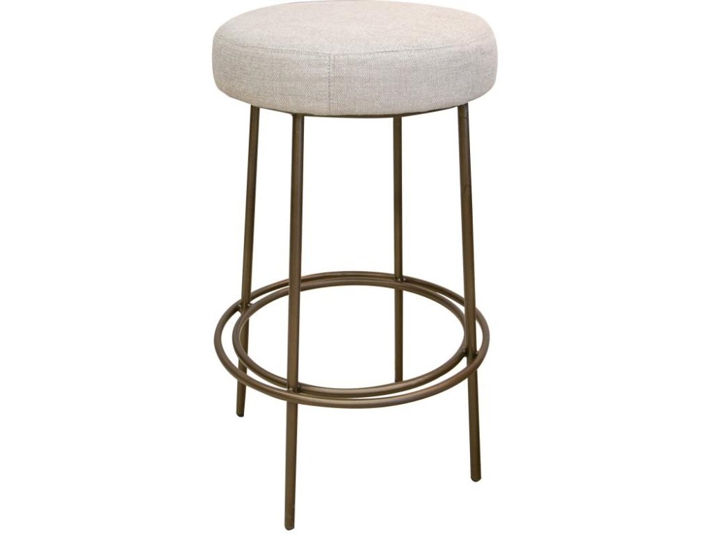 Wooden Frame & Metal Base, 30" Stool