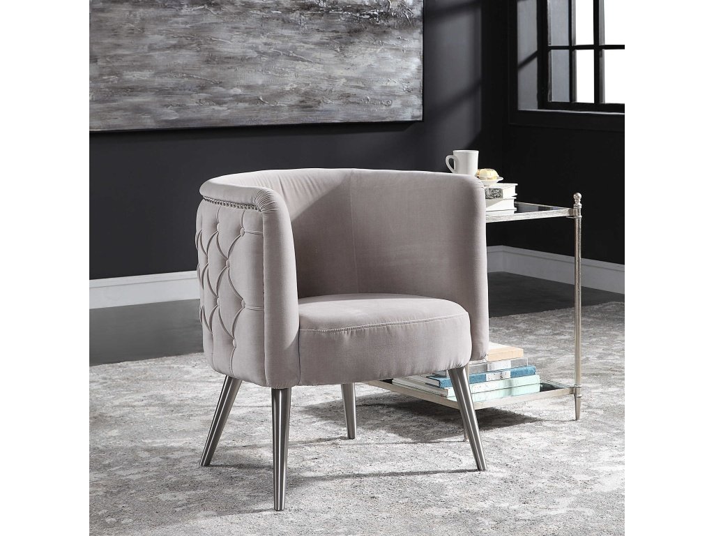 Haider Accent Chair, Champagne