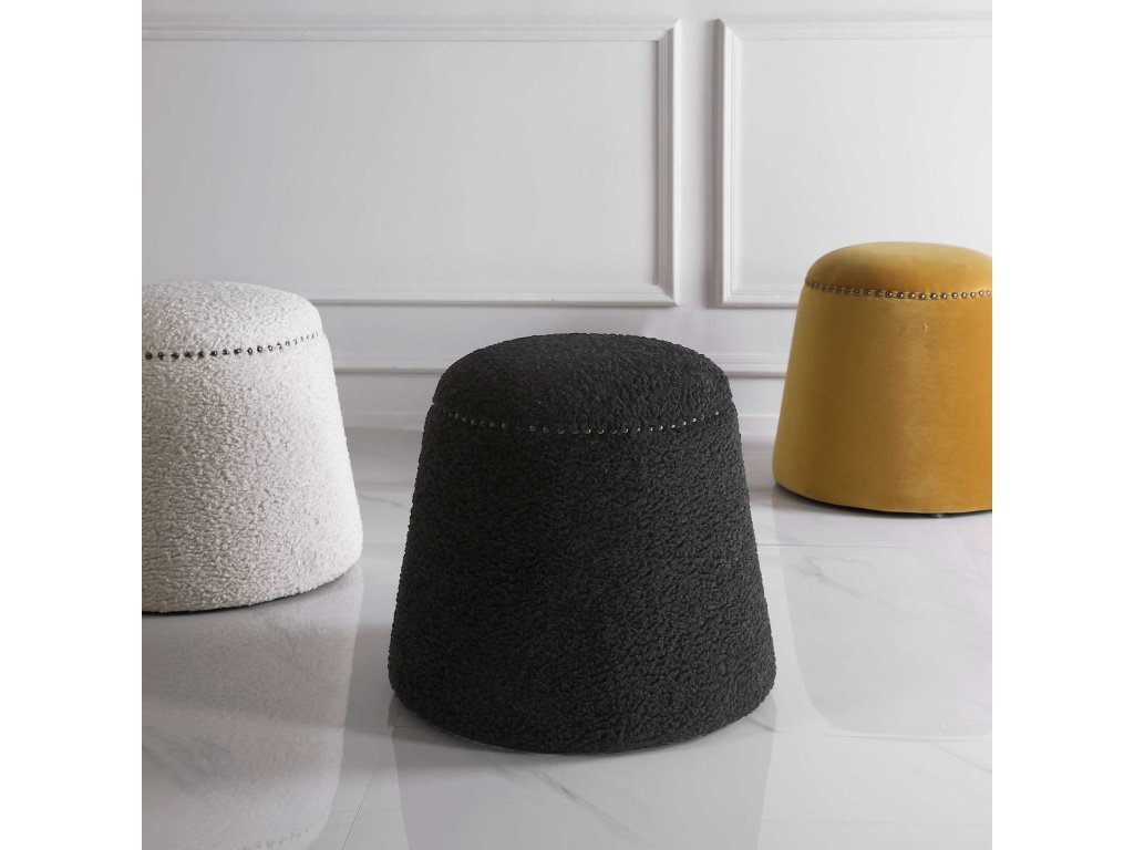 Gumdrop Ottoman, Black
